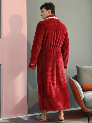 Peignoir Épais et Chaud en Éponge