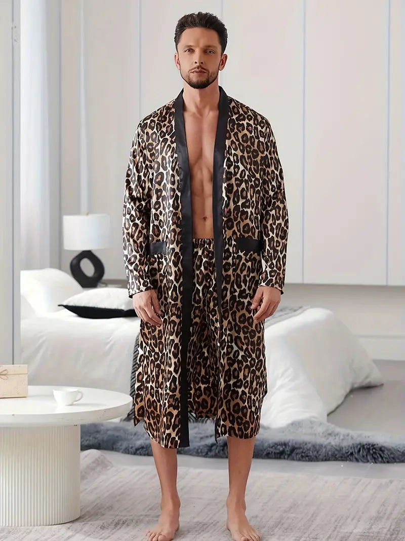 Peignoir et Short Luxueux avec Imprimé