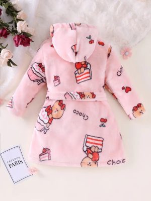 Peignoir de Bain Enfant Rose