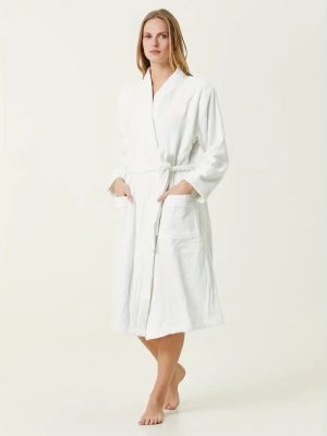 Peignoir Éponge Long et Simple