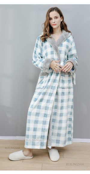 Peignoir soie À Carreaux