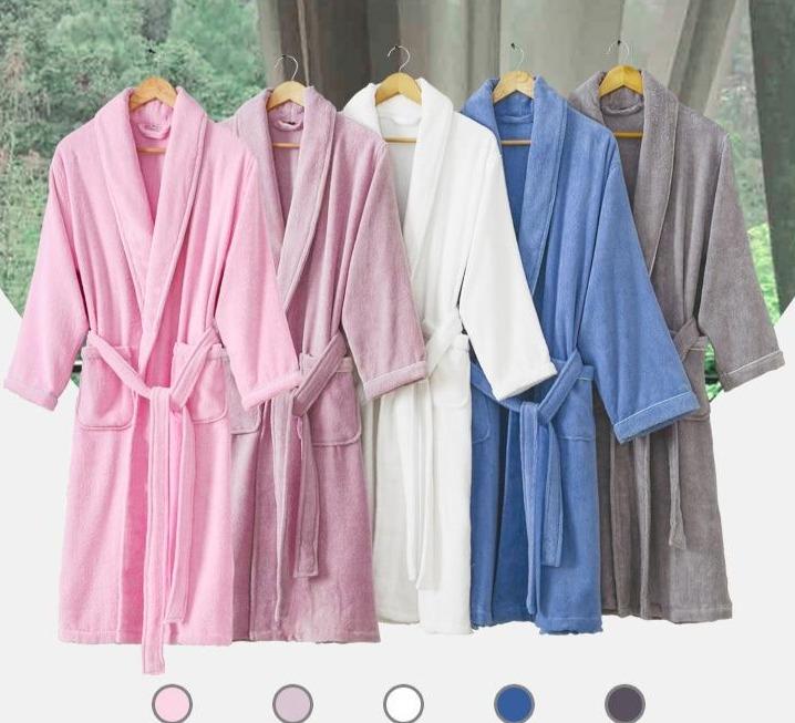 Peignoir-Blanc-Uni-2.jpg - Veste Peignoir de Bain