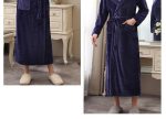 Peignoir De Bain Femme Bleu Marine