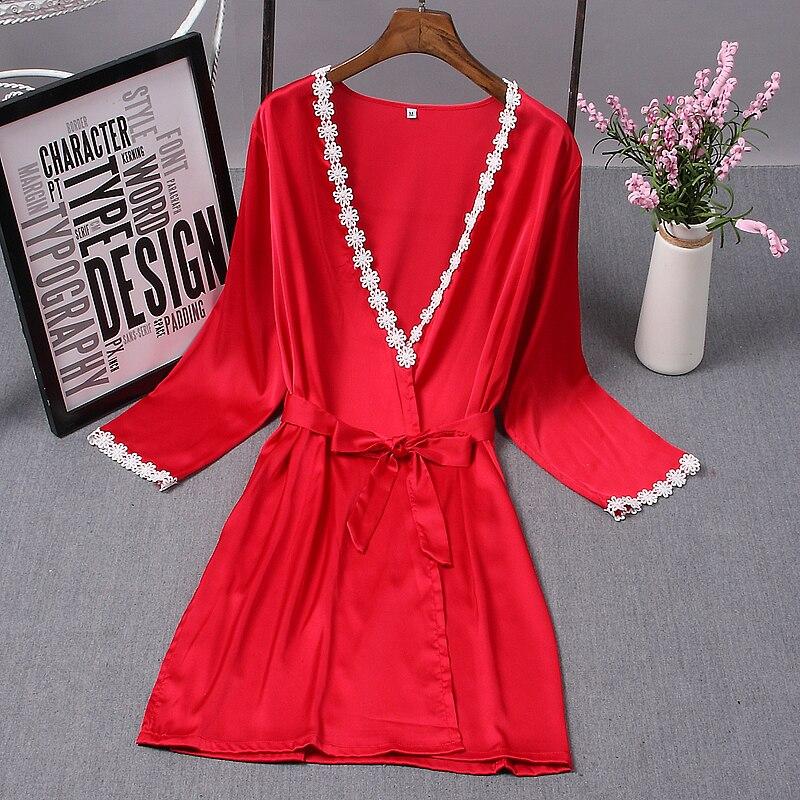 Veste Peignoir soie Décolleté – Image 2