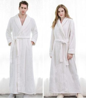 Peignoir Femme Blanc Doux