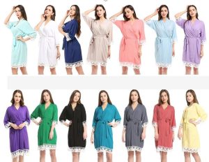 Peignoir Femme Coton Court