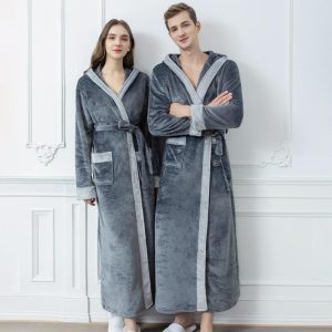 Peignoir Femme Gris Anthracite