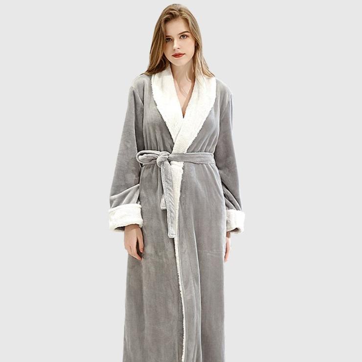 Peignoir-Femme-Gris-Clair-2_c67f4551-243f-45df-9b02-38f9d8a87498.jpg - Veste Peignoir de Bain