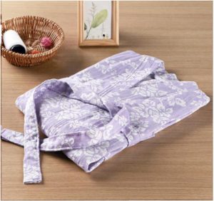 Peignoir Femme Léger Fleuri