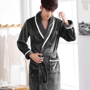 Peignoir Femme Polaire Noir