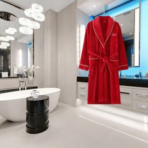 Veste Peignoir Velours Femme