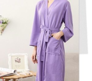 Peignoir soie Femme Violet