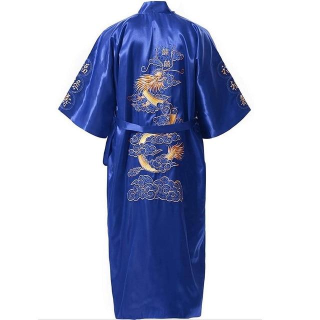 Peignoir-Femme-en-Satin-bleu-japonais-2.jpg - Veste Peignoir de Bain