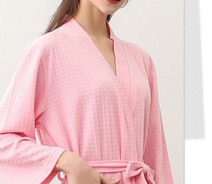 Peignoir soie Gaufré Femme