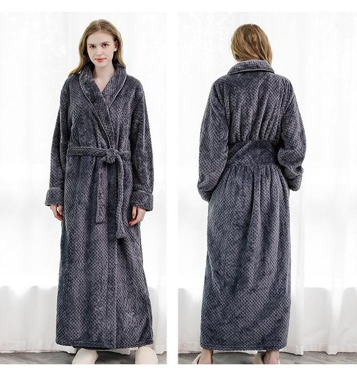 Peignoir-Long-Femme-Gris-2.jpg - Veste Peignoir de Bain