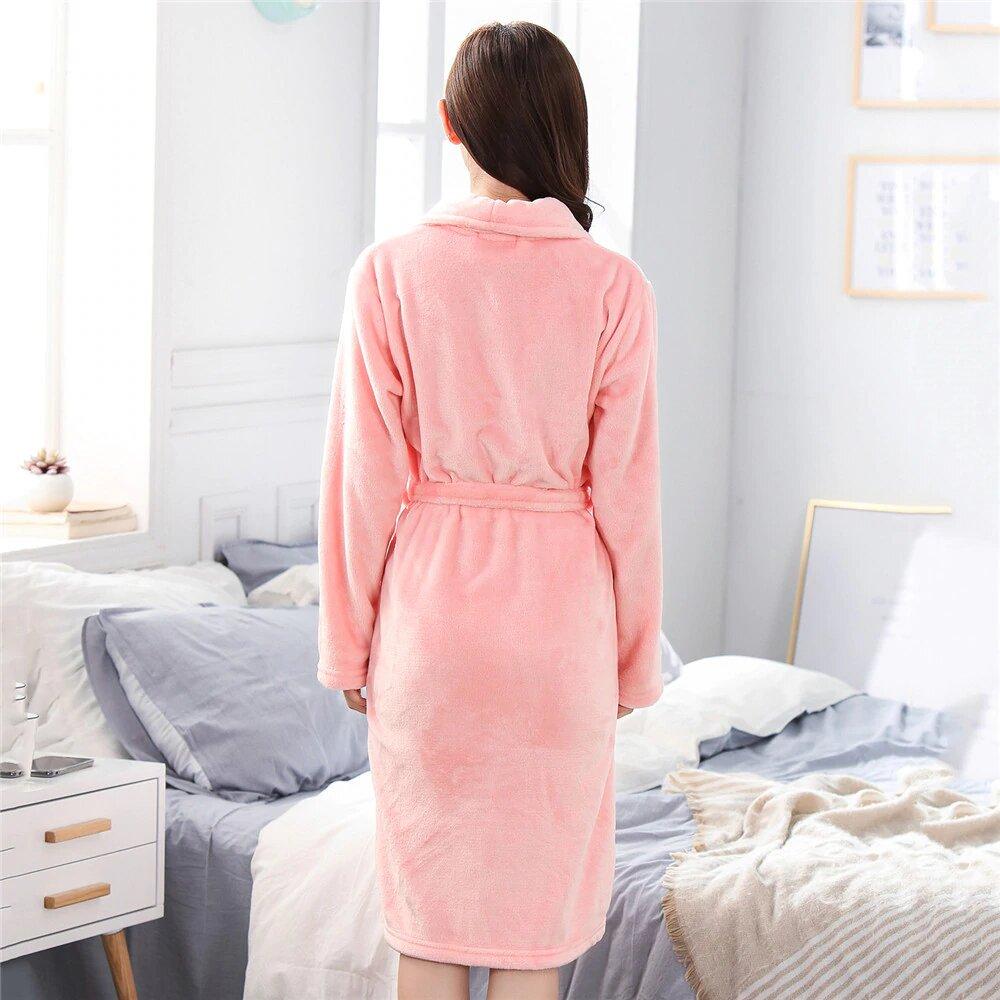 Peignoir-Polaire-Rose-2.jpg - Veste Peignoir de Bain