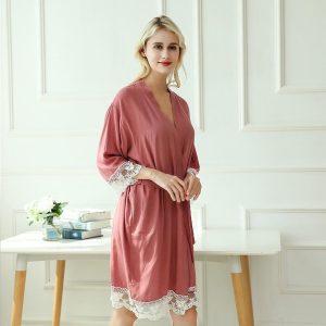Veste Peignoir Rose Clair
