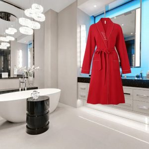 Veste Peignoir Rouge - Femme