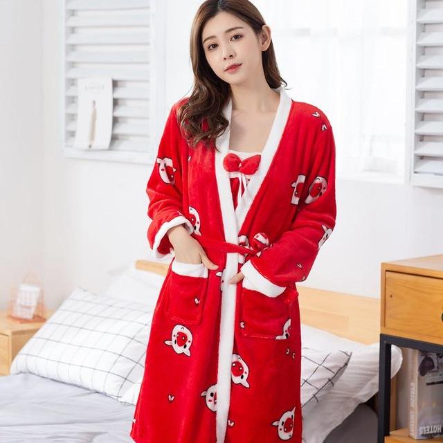 Peignoir-Rouge-Fin-2.jpg - Veste Peignoir de Bain