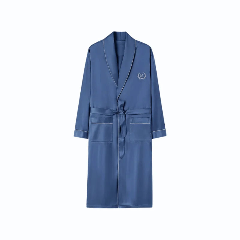 Veste Peignoir Satin Homme – Image 4