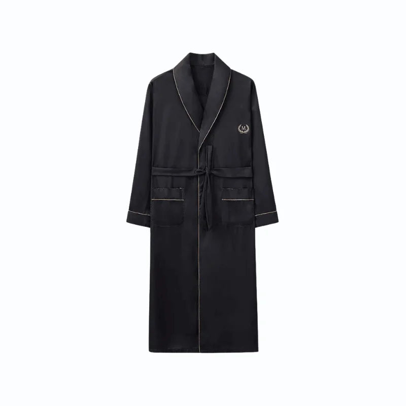 Veste Peignoir Satin Homme – Image 5