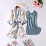 Veste Peignoir Satin Léger
