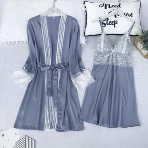 Peignoir Satin Léger Femme