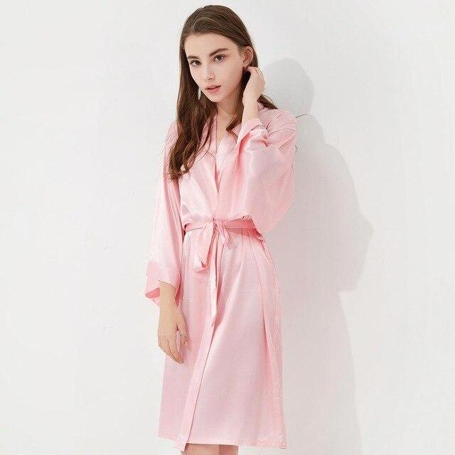 Veste Peignoir Satin Pastel – Image 2