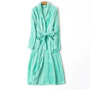 Veste Peignoir soie Turquoise