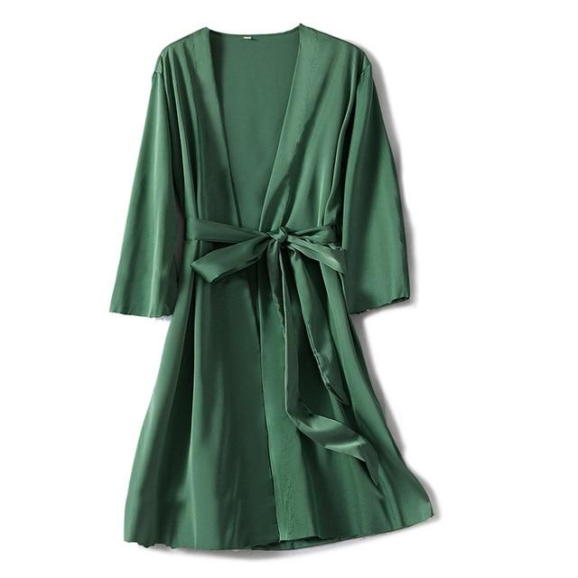 Peignoir-Vert-emeraude.jpg - Veste Peignoir de Bain