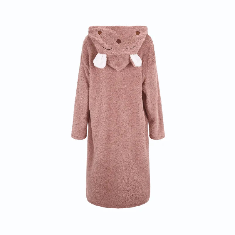 Peignoir-de-Bain-Femme-avec-Capuche-9.jpg - Veste Peignoir de Bain