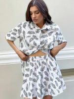 Pyjama Femme en Satin Croisé