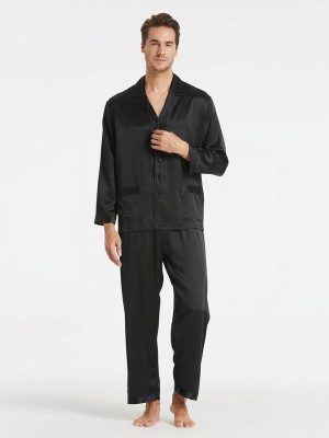 Suite De Pyjama Longue En Soie