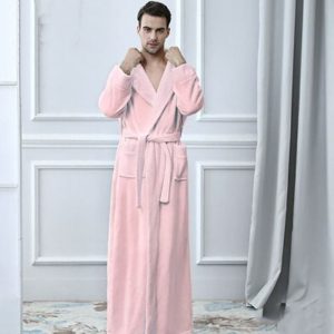 Veste Peignoir Homme Rose