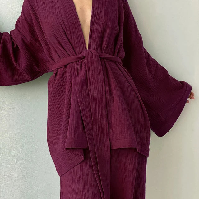 Restve-Cotton-Women-s-Nightgown-2-Pieces-Set-Drop-Sleeves-Robe-Trouser-Suits-Flare-Female-Pajamas.jpg_640x640_a6c7ebe9-8c03-42d1-a4e7-4a7f24a5b52c.jpg - Veste Peignoir de Bain
