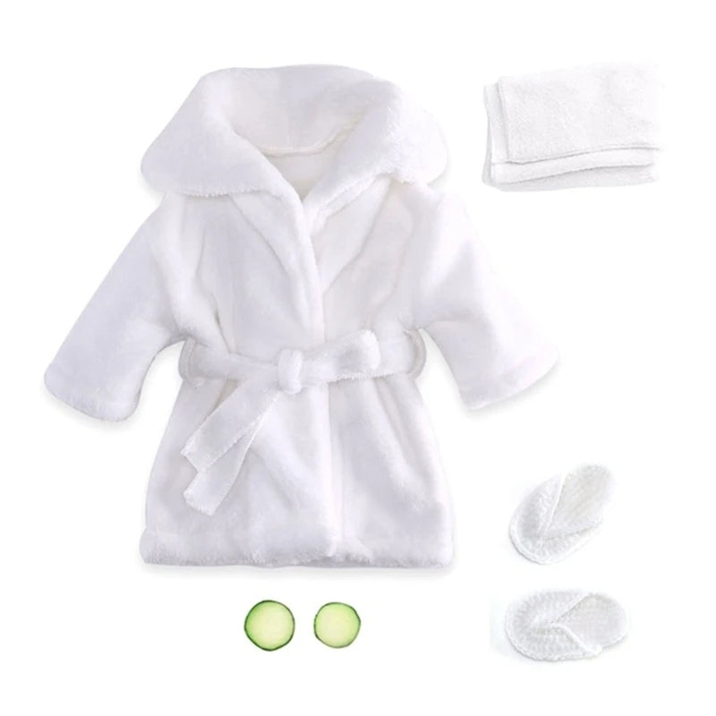 Peignoir soie Blanc Enfant – Image 2