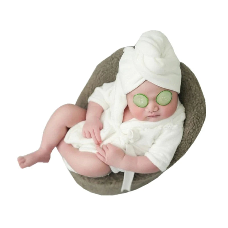Peignoir soie Blanc Enfant