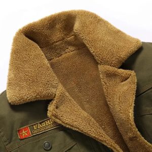 BLOUSON MILITAIRE AVEC FOURRURE