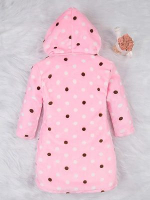 Peignoir de Bain Enfant Polaire Polka Dot