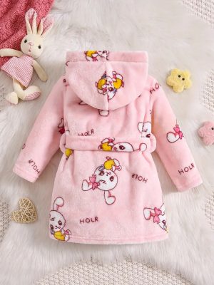 Peignoir de Bain Enfant Éponge avec Capuche