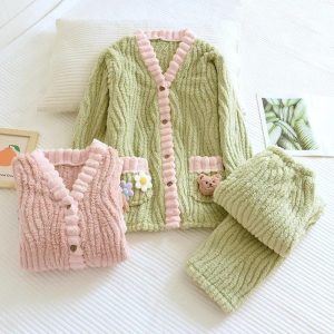 Pyjama molleton femme