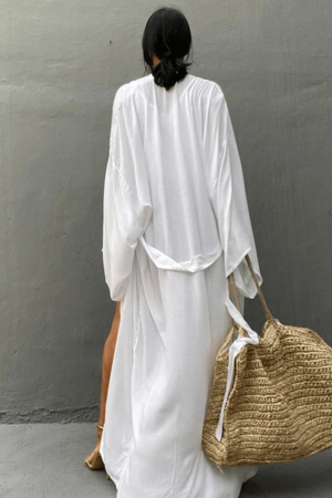 Peignoir Kimono Blanc