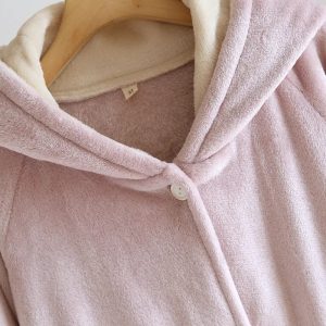Peignoir Femme à capuche <br> "Rose"