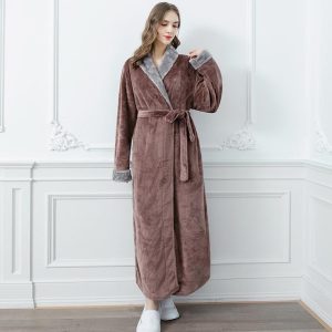 Peignoir femme<br> à col gris