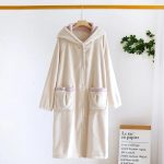 Peignoir Polaire Femme <br> "Blanc"