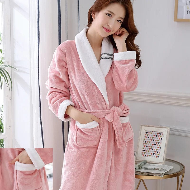 Peignoir Polaire Femme <br> "Pinky" – Image 6