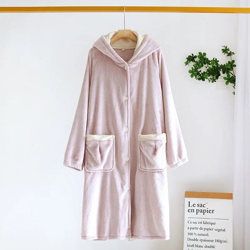 Peignoir Polaire Femme <br> "Cream"