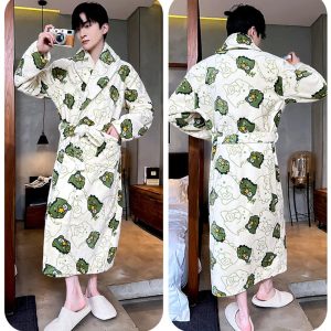 Peignoir Polaire Homme <br> "Dino"