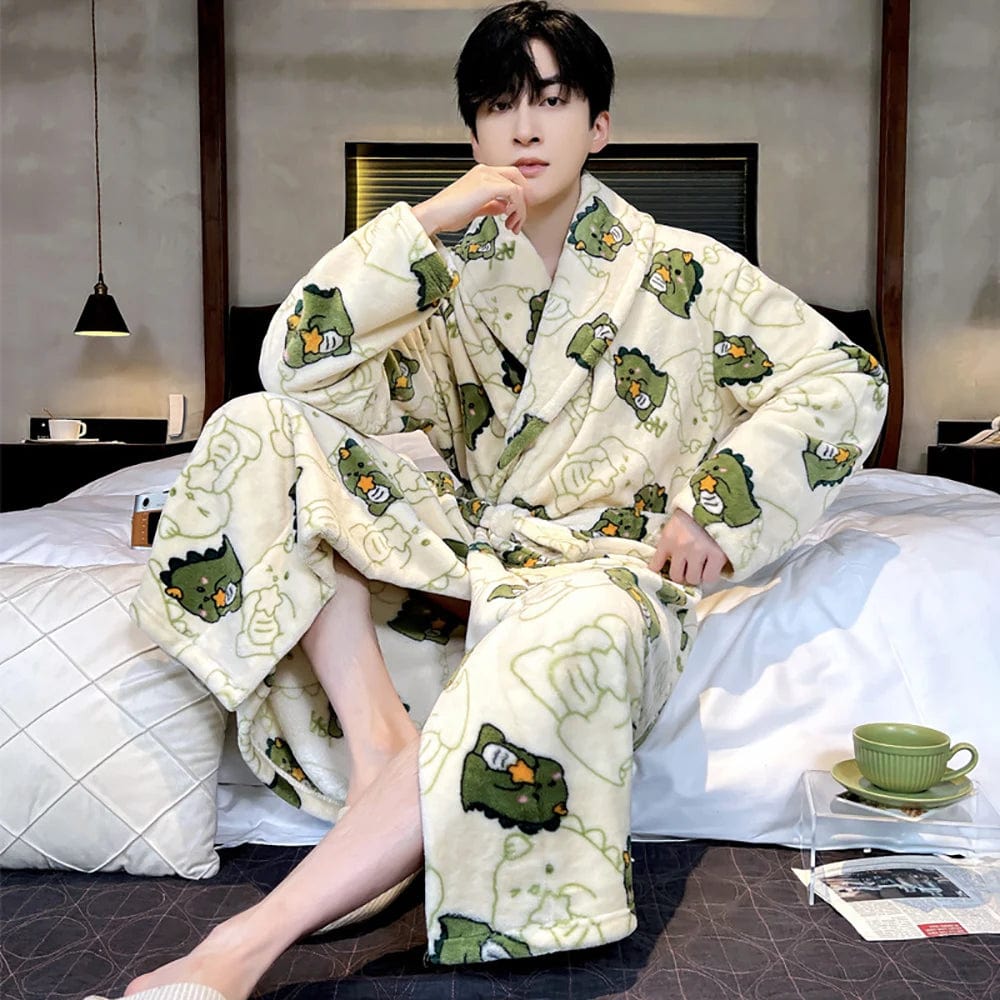 Peignoir Polaire Homme <br> "Dino" – Image 2