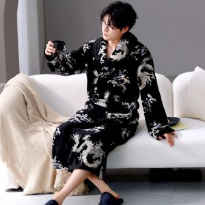 Peignoir Polaire homme <br> "Dragons"